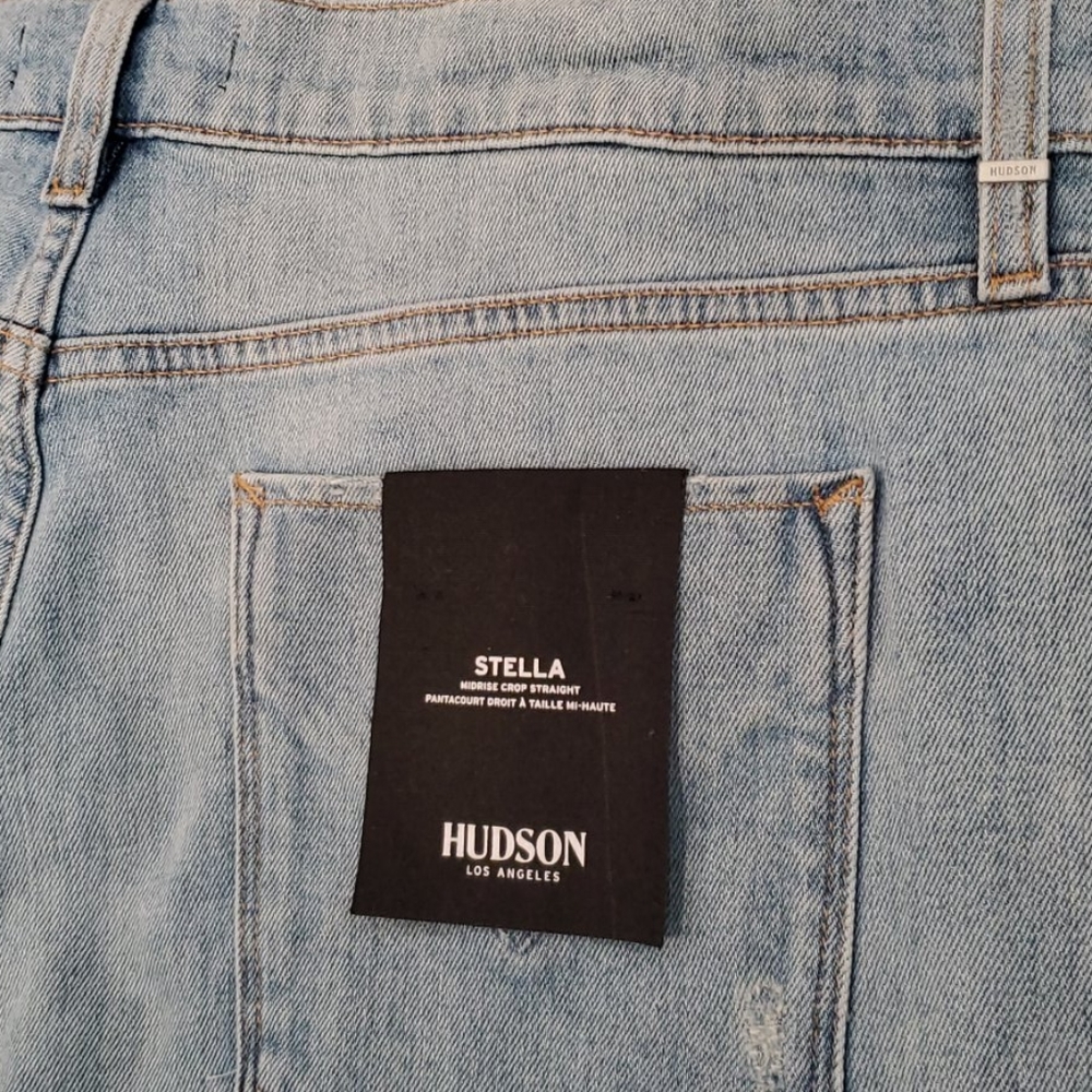 HP⚡NWT Hudson Jeans | Stella Midrise Crop Straight - Picture 7 of 15